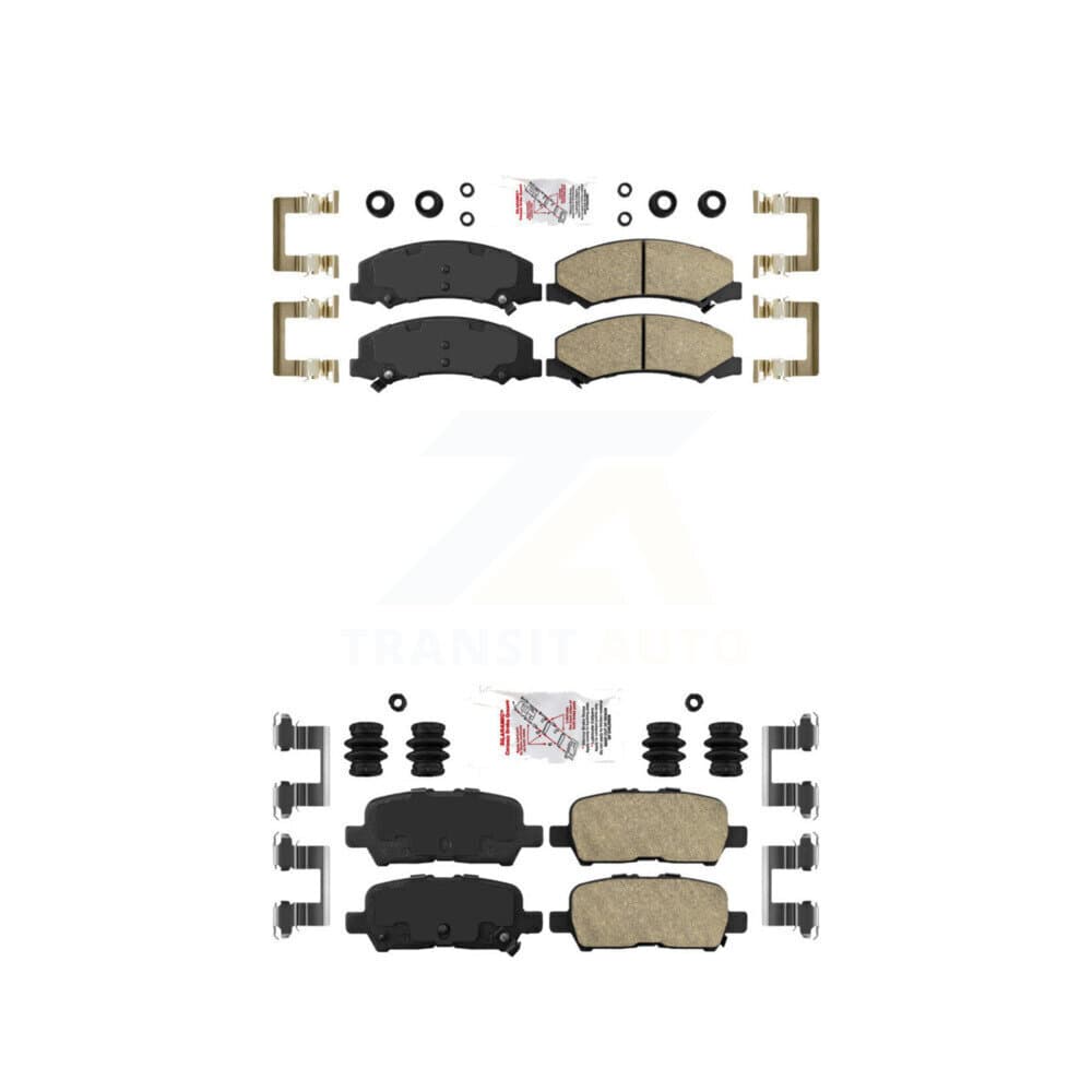 AmeriBRAKES - KNF-100529 - Front and Rear Disc Brake Pad Kits image 1