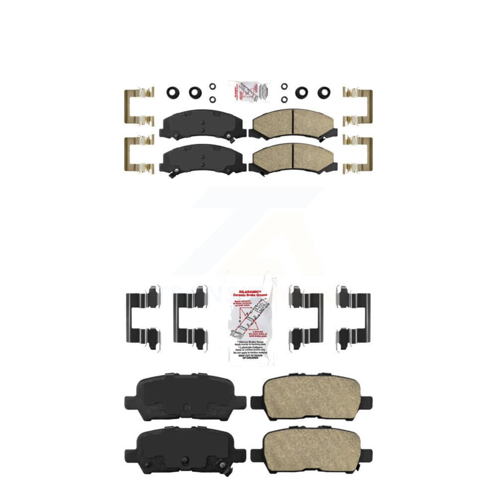 AmeriBRAKES - KNF-100530 - Front and Rear Disc Brake Pad Kits image 1