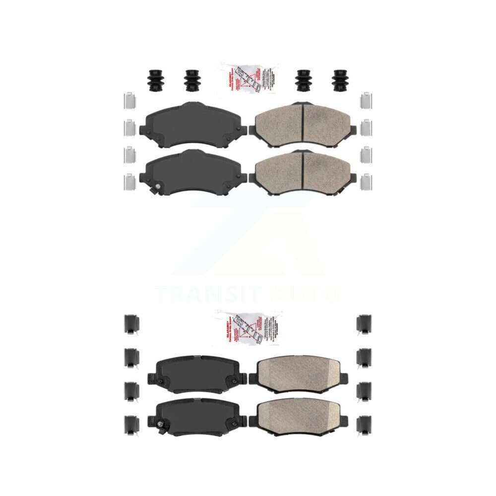 AmeriBRAKES - KNF-100531 - Front and Rear Disc Brake Pad Kits image 1