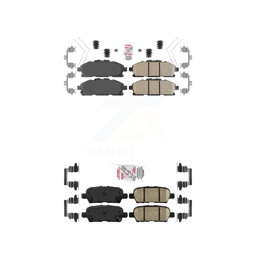 AmeriBRAKES - KNF-100539 - Front and Rear Disc Brake Pad Kits image 1