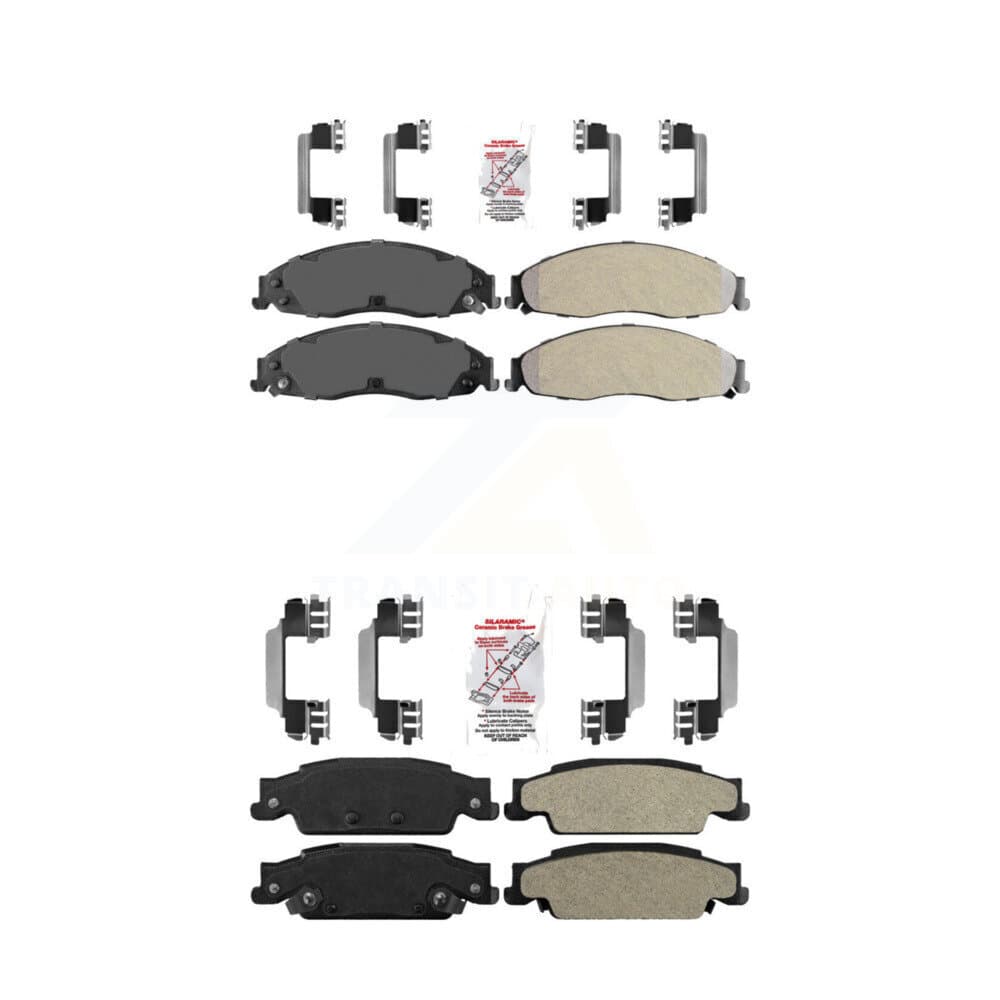AmeriBRAKES - KNF-100548 - Front and Rear Disc Brake Pad Kits image 1