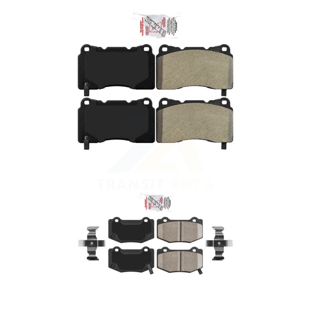 AmeriBRAKES - KNF-100575 - Front and Rear Disc Brake Pad Kits image 1