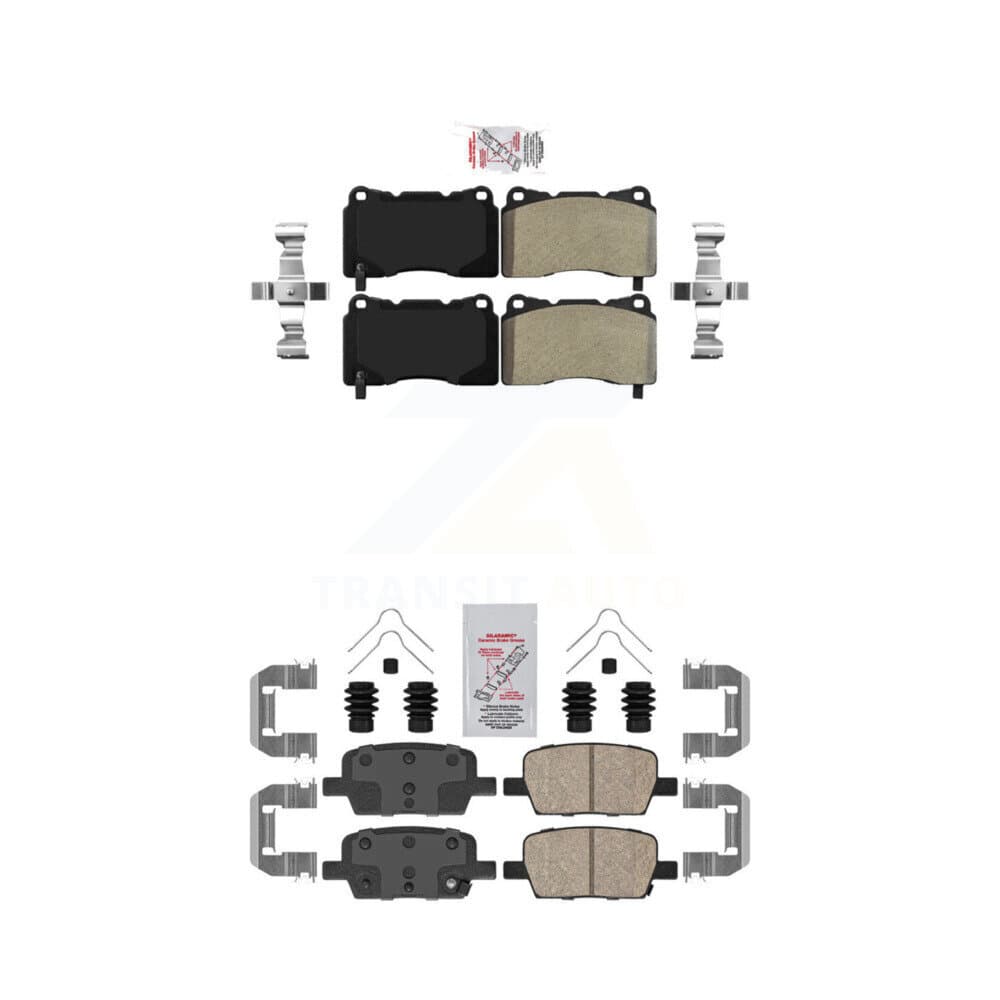 AmeriBRAKES - KNF-100576 - Front and Rear Disc Brake Pad Kits image 1