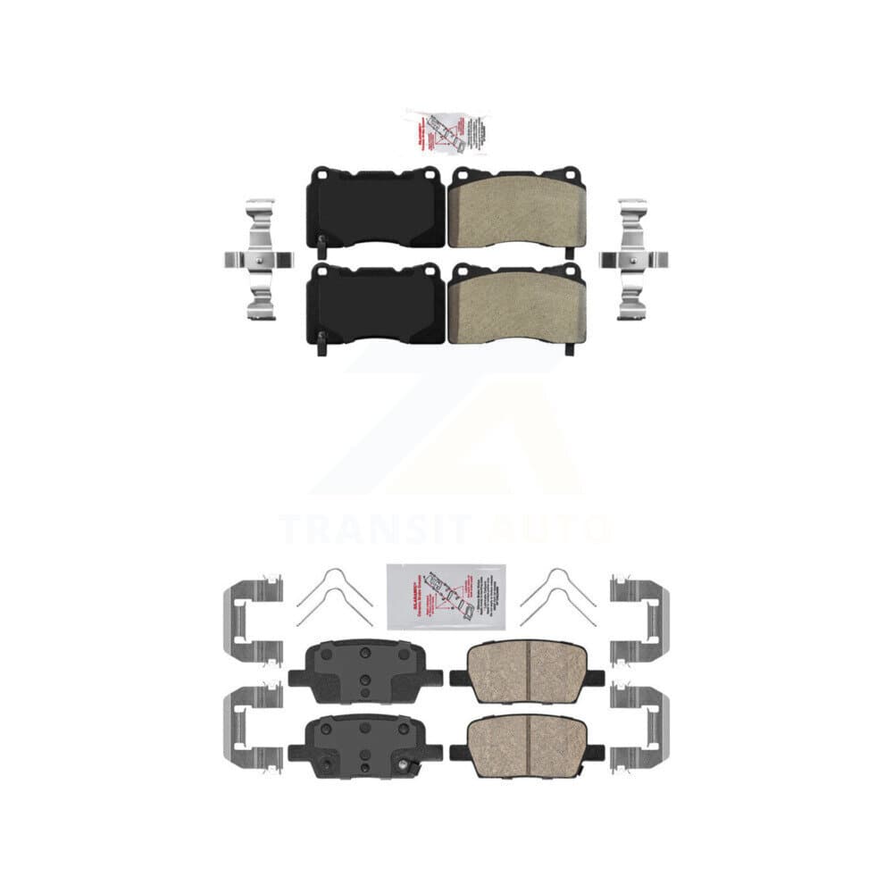 AmeriBRAKES - KNF-100577 - Front and Rear Disc Brake Pad Kits image 1