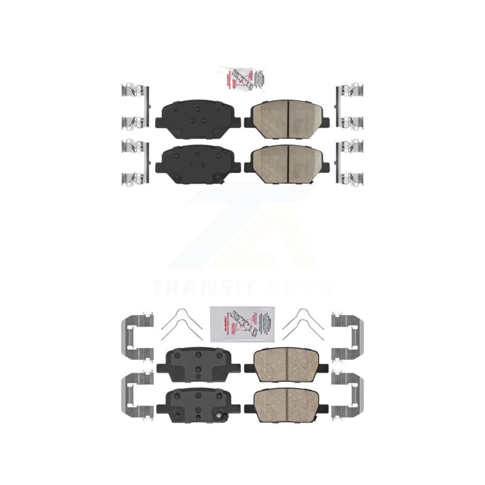 AmeriBRAKES - KNF-100601 - Front and Rear Disc Brake Pad Kits image 1