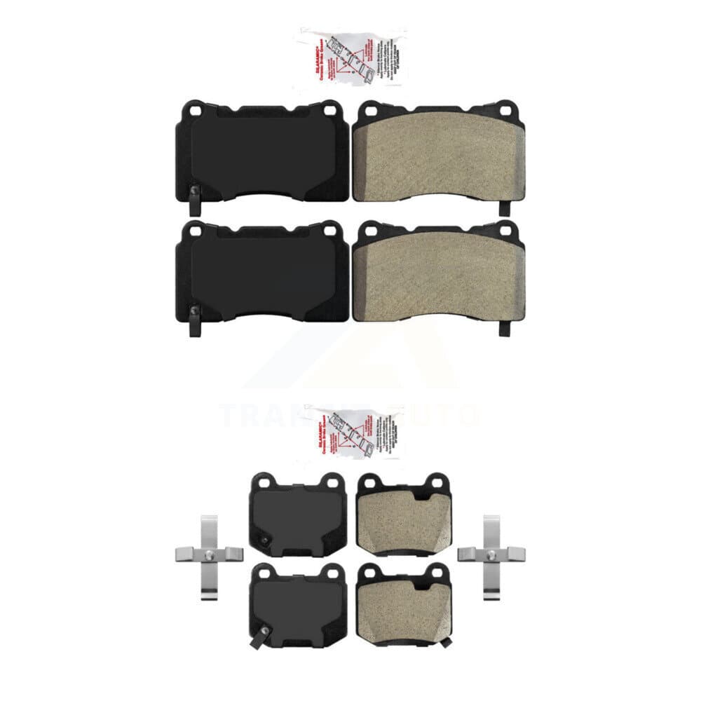 AmeriBRAKES - KNF-100608 - Front and Rear Disc Brake Pad Kits image 1