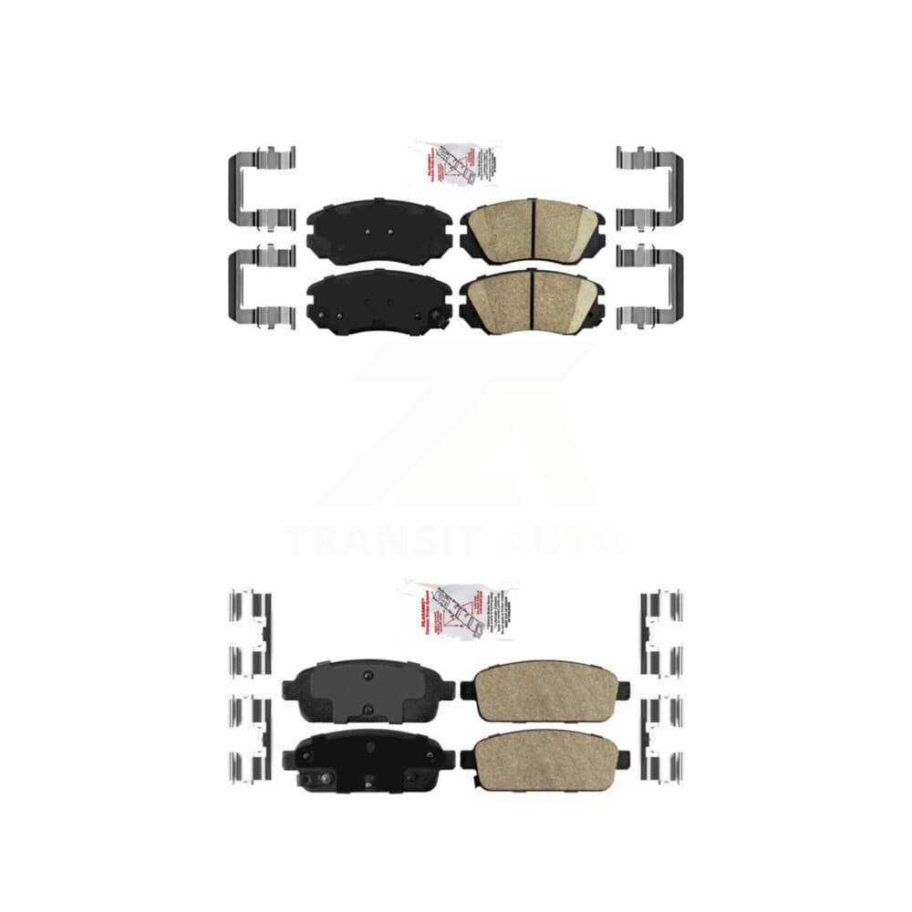 AmeriBRAKES - KNF-100612 - Front and Rear Disc Brake Pad Kits image 1