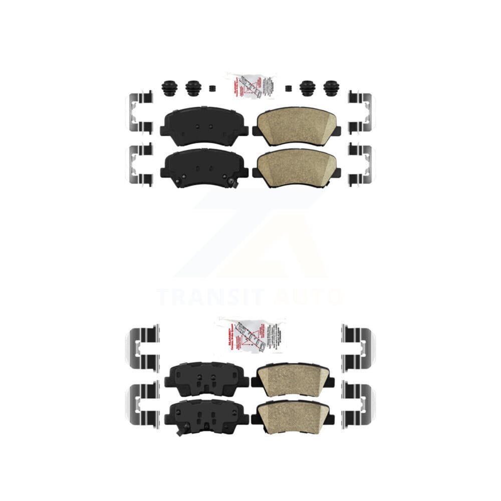 AmeriBRAKES - KNF-100630 - Front and Rear Disc Brake Pad Kits image 1