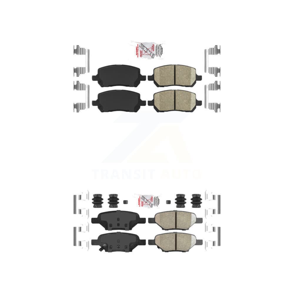 AmeriBRAKES - KNF-100645 - Front and Rear Disc Brake Pad Kits image 1