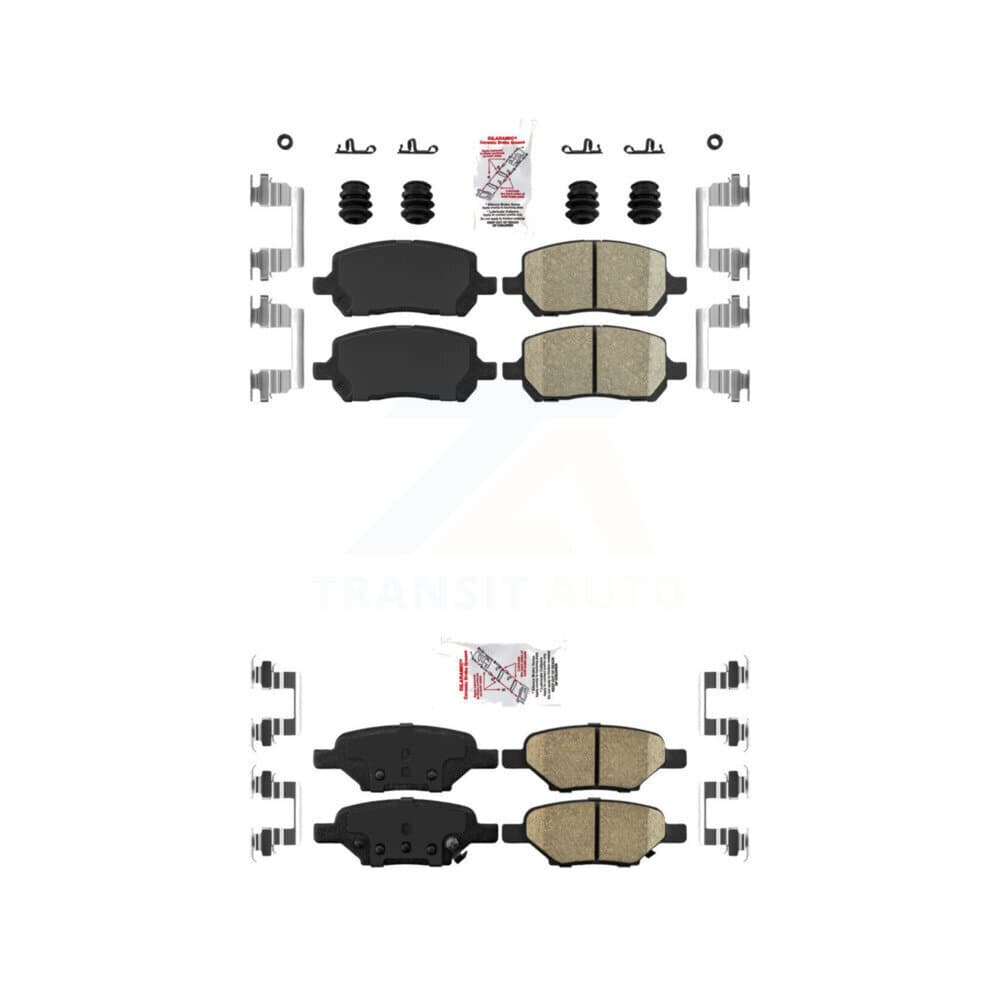 AmeriBRAKES - KNF-100648 - Front and Rear Disc Brake Pad Kits image 1
