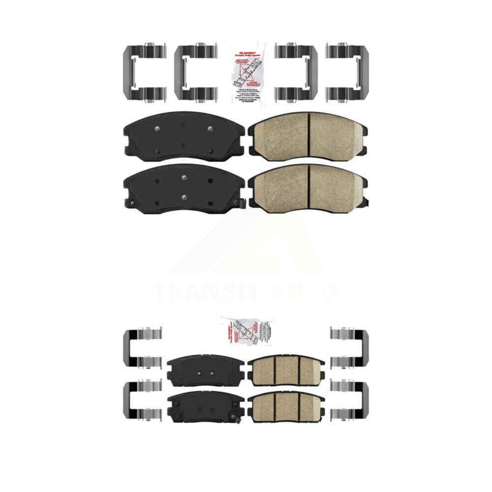 AmeriBRAKES - KNF-100670 - Front and Rear Disc Brake Pad Kits image 1
