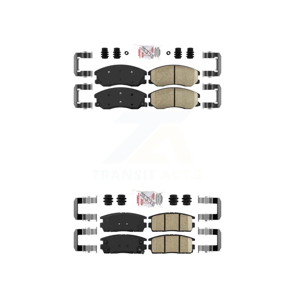 AmeriBRAKES - KNF-100671 - Front and Rear Disc Brake Pad Kits image 1