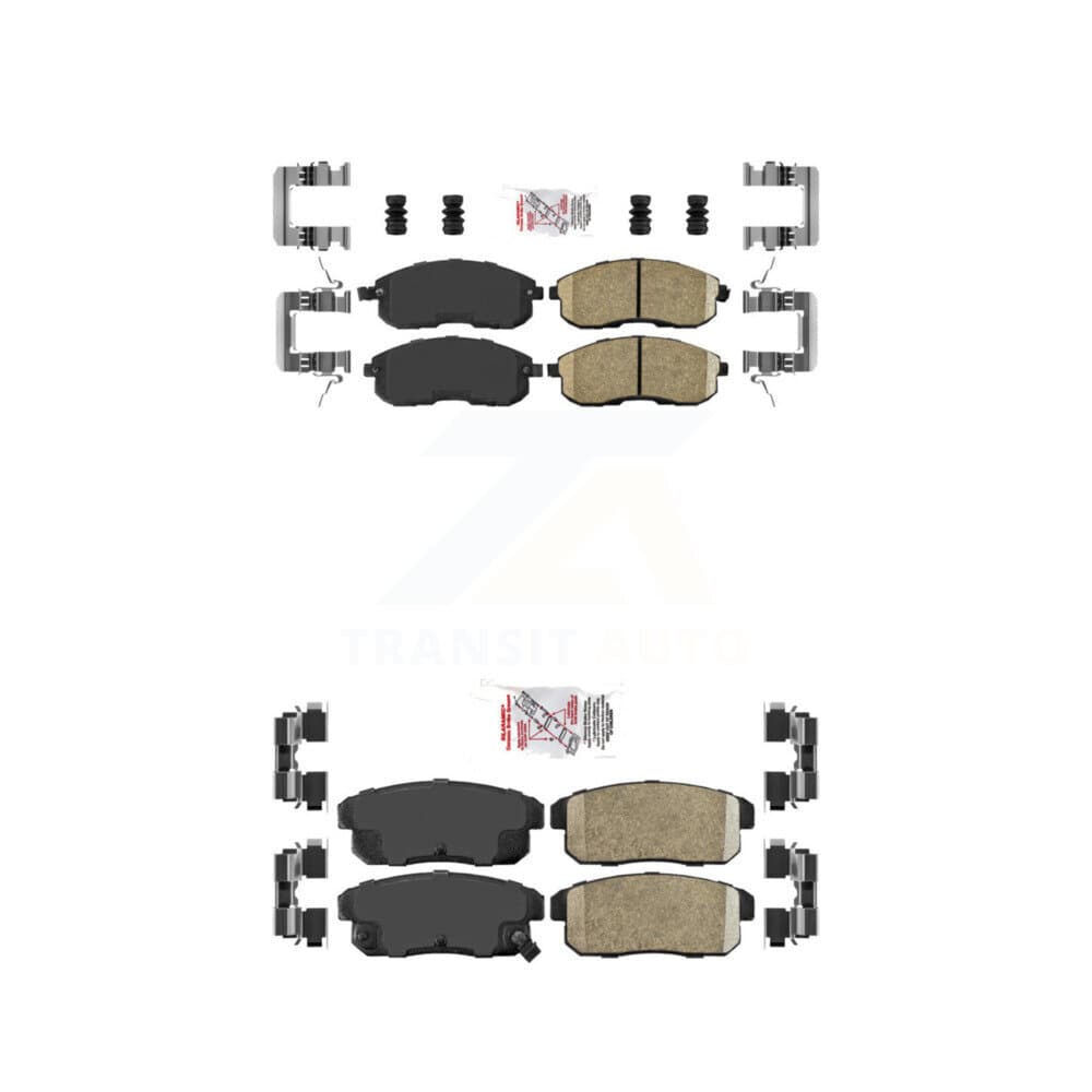 AmeriBRAKES - KNF-100703 - Front and Rear Disc Brake Pad Kits image 1