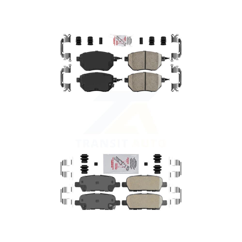 AmeriBRAKES - KNF-100711 - Front and Rear Disc Brake Pad Kits image 1