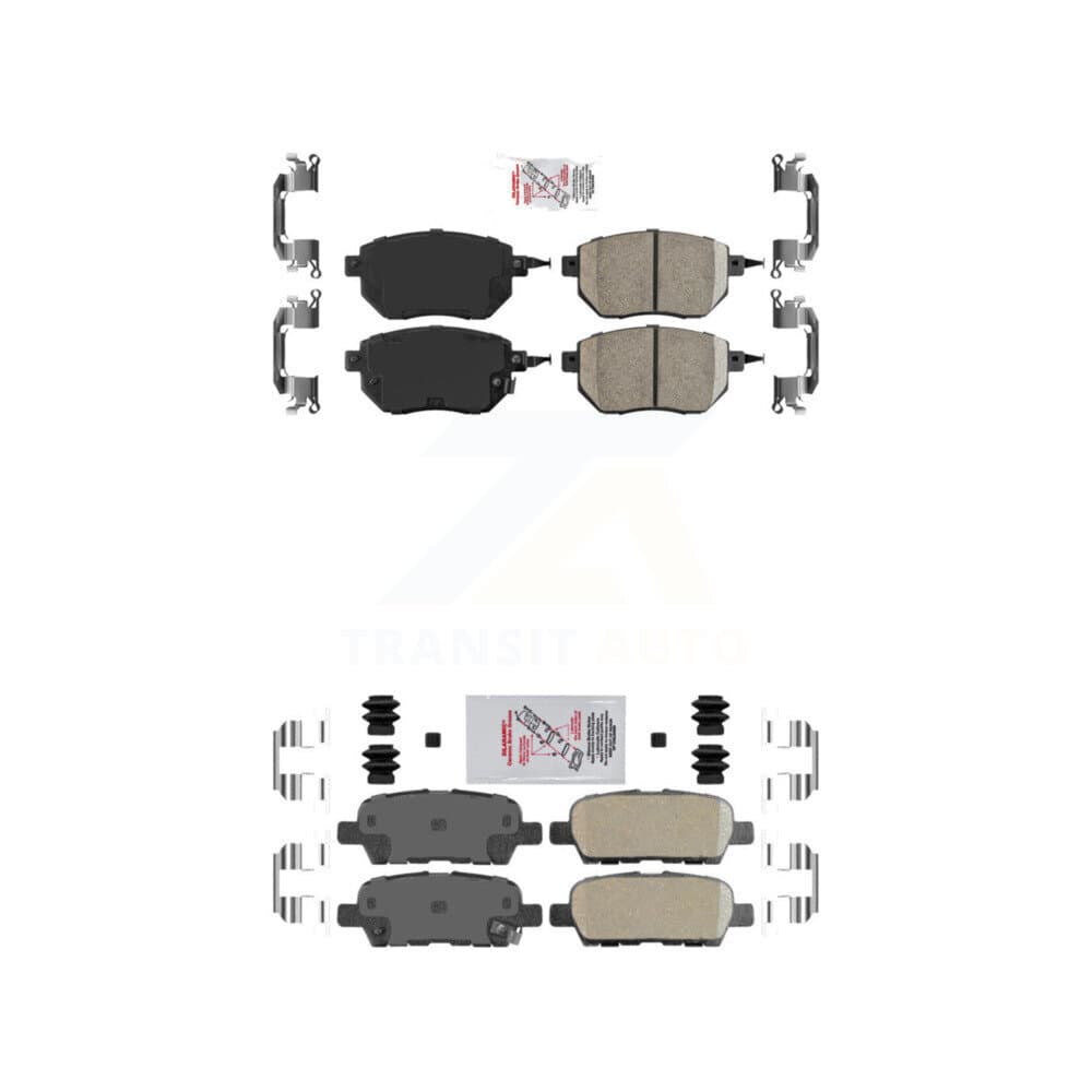 AmeriBRAKES - KNF-100713 - Front and Rear Disc Brake Pad Kits image 1