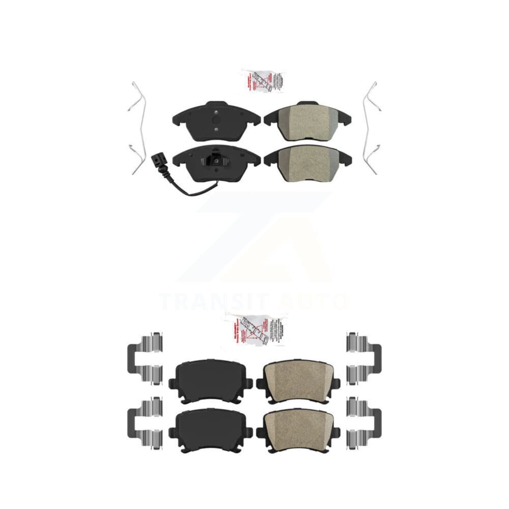 AmeriBRAKES - KNF-100717 - Front and Rear Disc Brake Pad Kits image 1