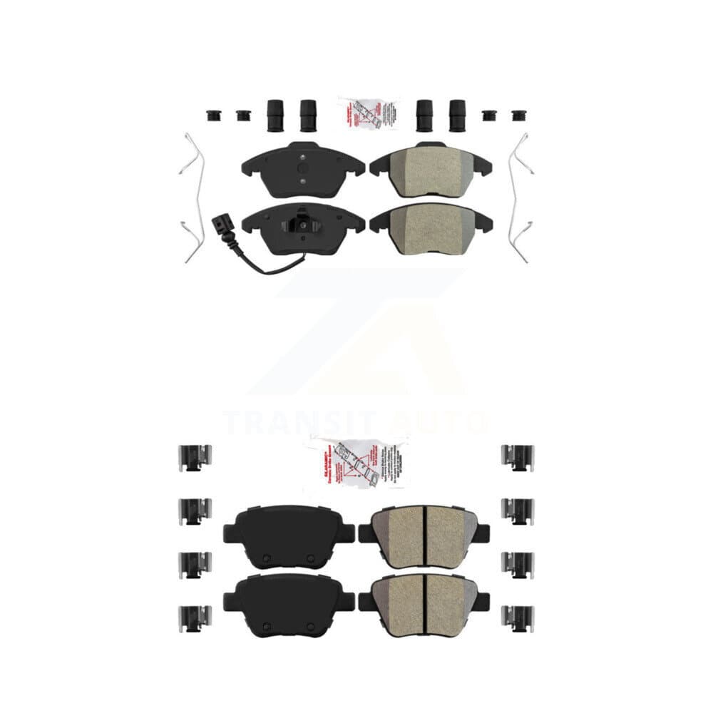 AmeriBRAKES - KNF-100725 - Front and Rear Disc Brake Pad Kits image 1