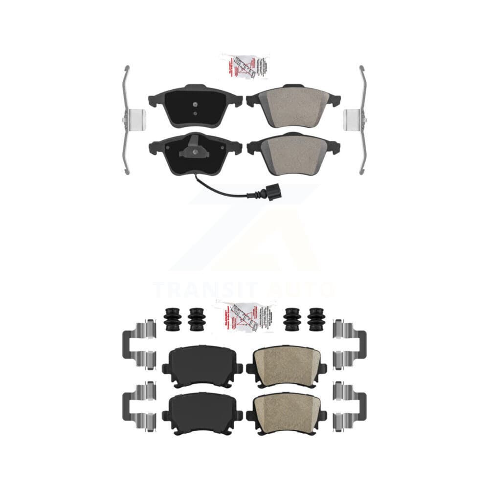 AmeriBRAKES - KNF-100726 - Front and Rear Disc Brake Pad Kits image 1