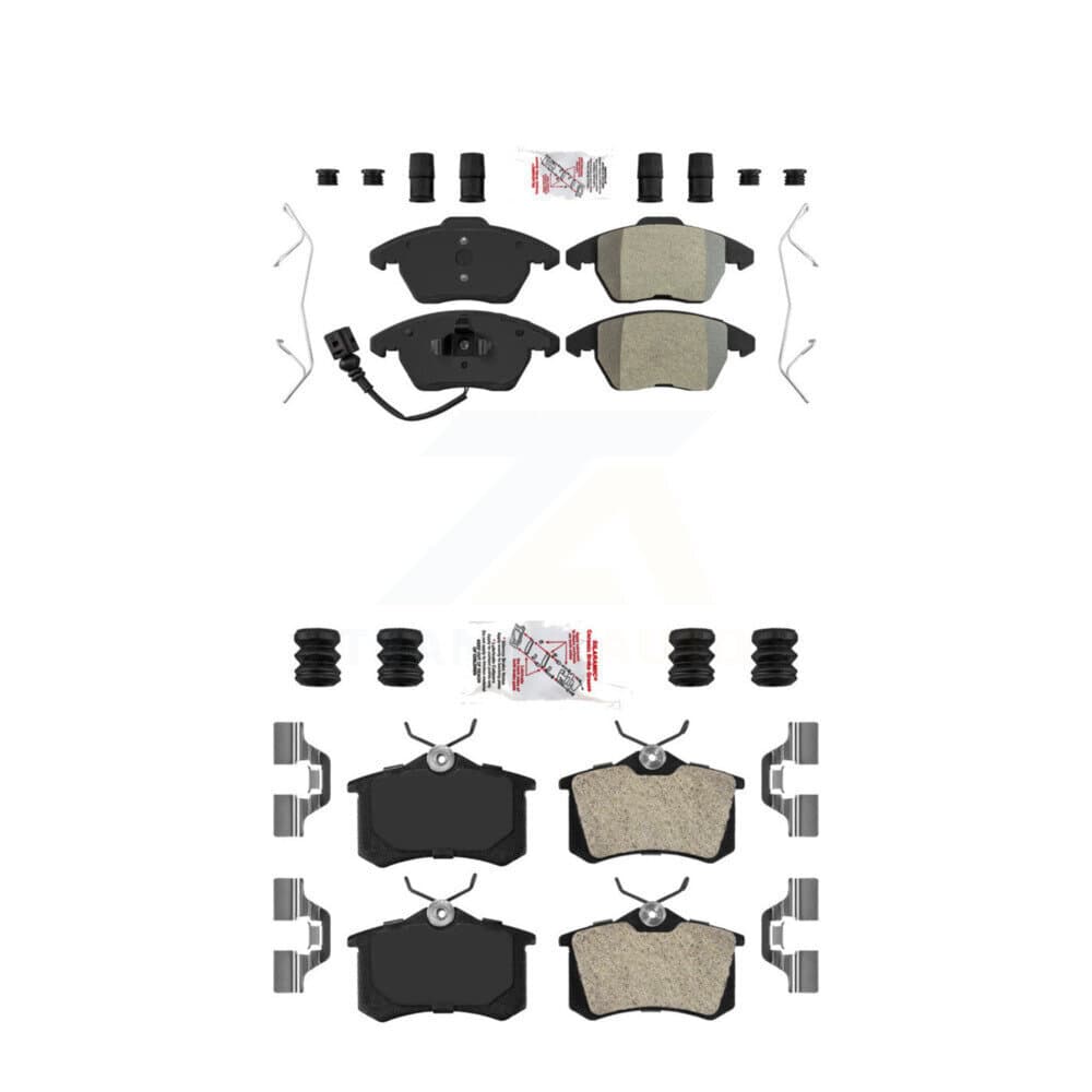 AmeriBRAKES - KNF-100729 - Front and Rear Disc Brake Pad Kits image 1