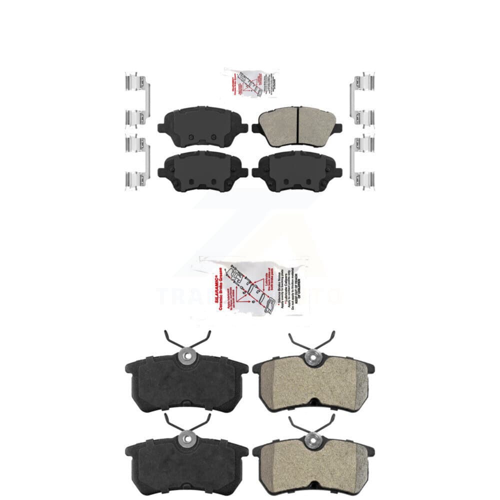 AmeriBRAKES - KNF-100735 - Front and Rear Disc Brake Pad Kits image 1