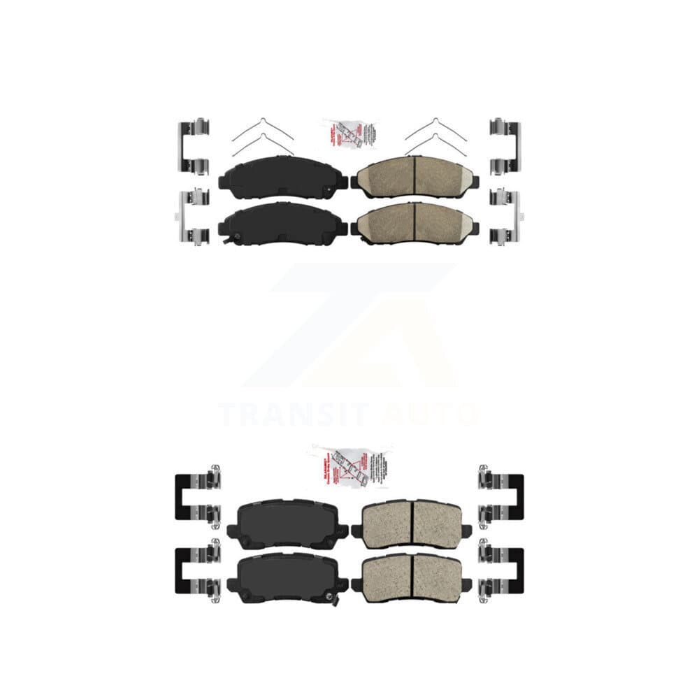 AmeriBRAKES - KNF-100757 - Front and Rear Disc Brake Pad Kits image 1