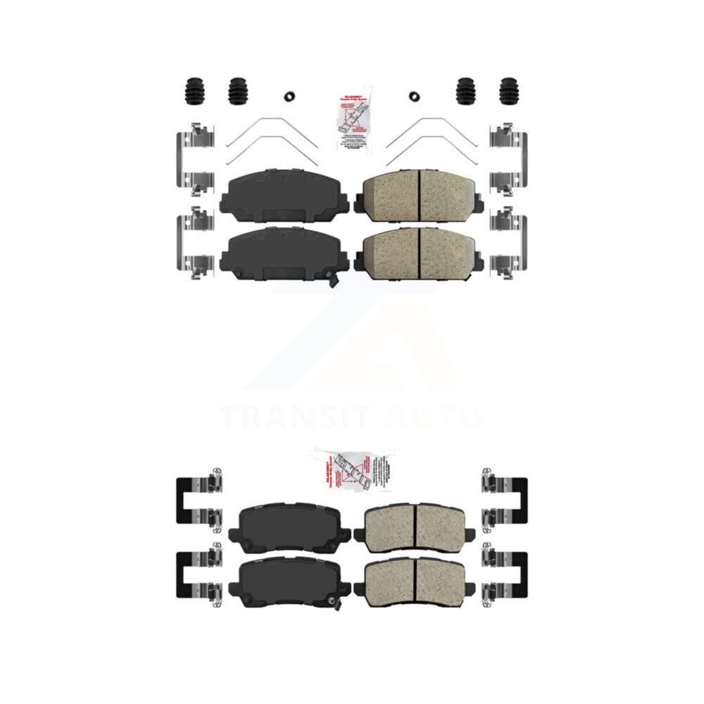 AmeriBRAKES - KNF-100761 - Front and Rear Disc Brake Pad Kits image 1