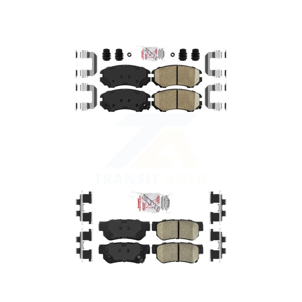 AmeriBRAKES - KNF-100765 - Front and Rear Disc Brake Pad Kits image 1