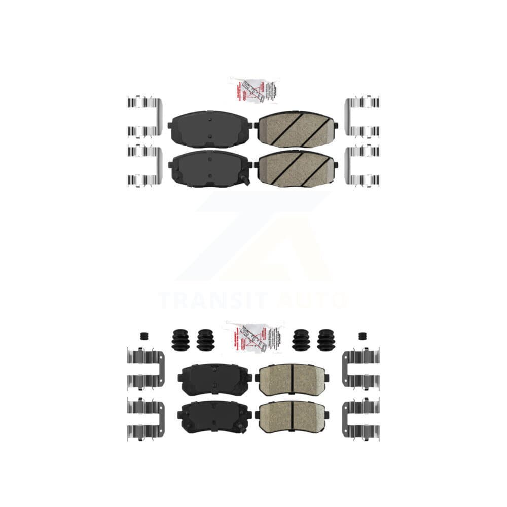 AmeriBRAKES - KNF-100774 - Front and Rear Disc Brake Pad Kits image 1