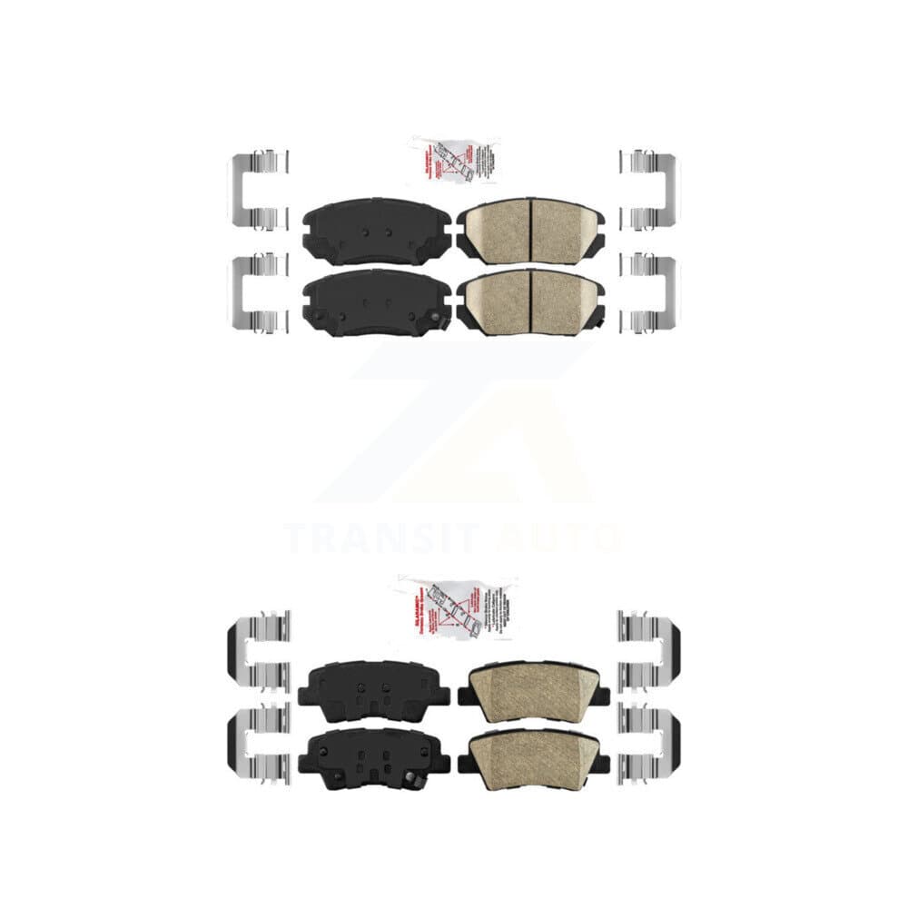 AmeriBRAKES - KNF-100787 - Front and Rear Disc Brake Pad Kits image 1