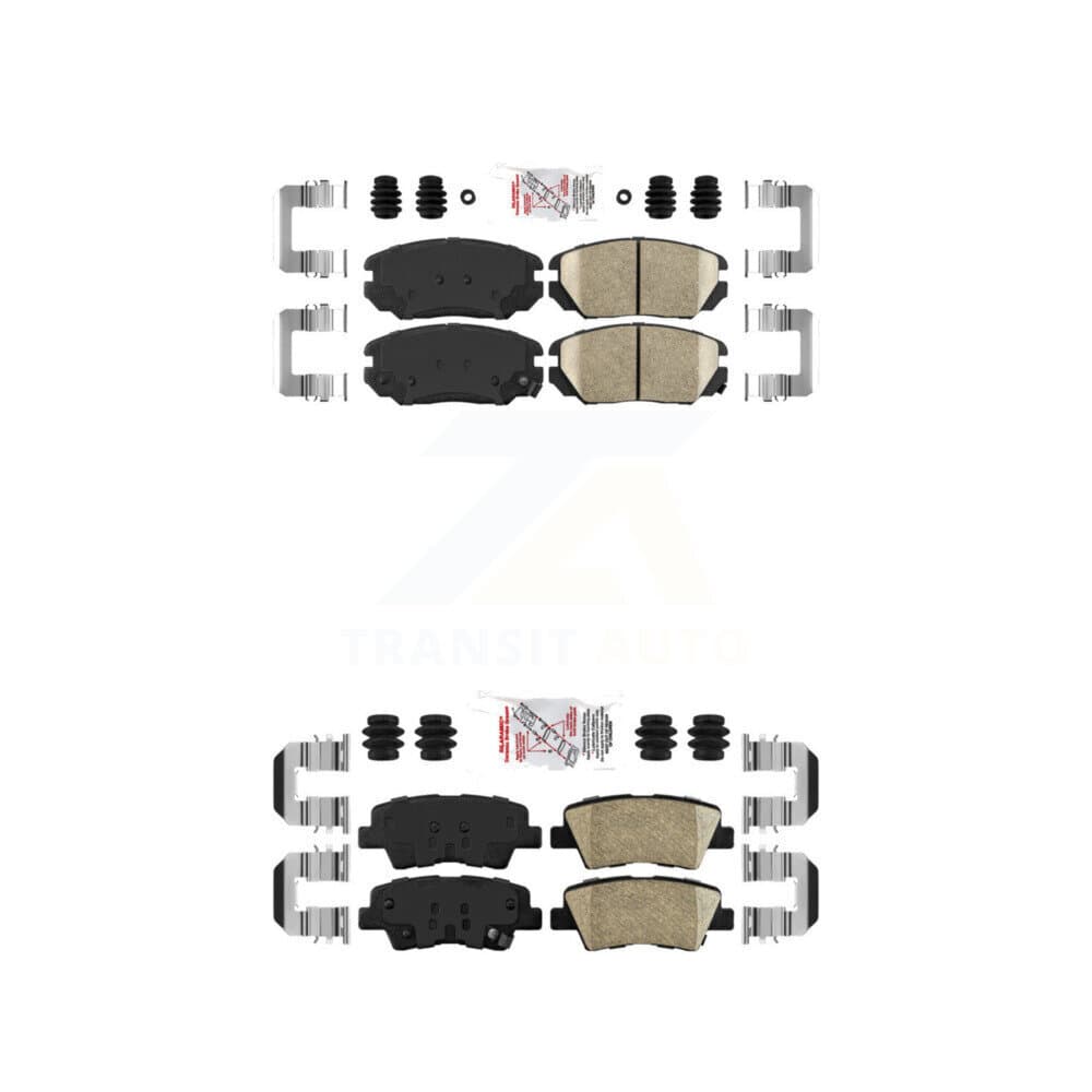 AmeriBRAKES - KNF-100788 - Front and Rear Disc Brake Pad Kits image 1