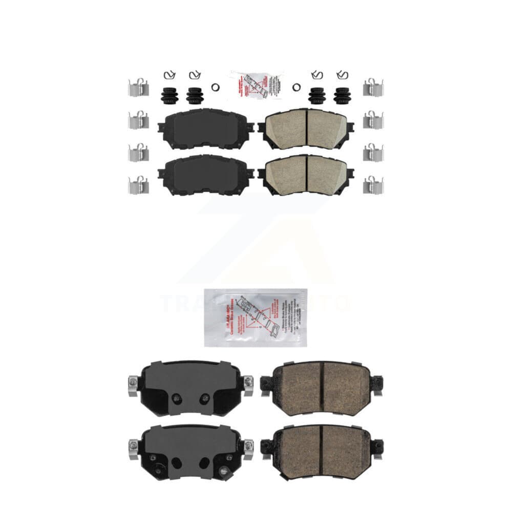 AmeriBRAKES - KNF-100797 - Front and Rear Disc Brake Pad Kits image 1