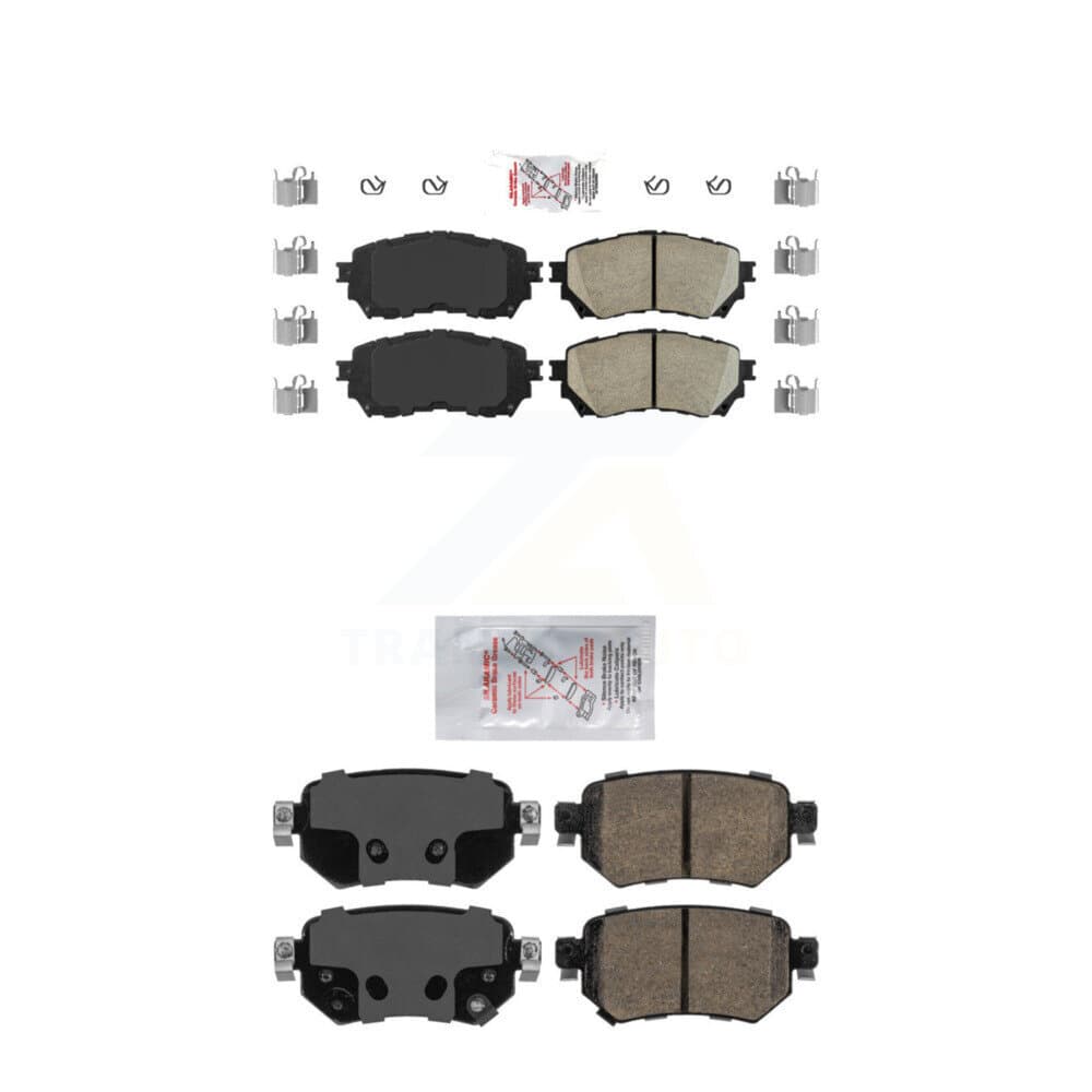 AmeriBRAKES - KNF-100798 - Front and Rear Disc Brake Pad Kits image 1