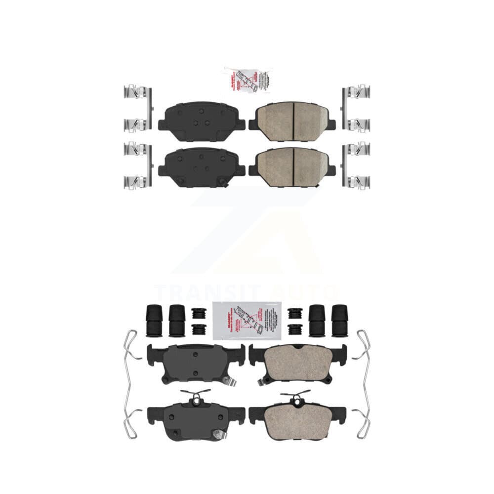 AmeriBRAKES - KNF-100799 - Front and Rear Disc Brake Pad Kits image 1