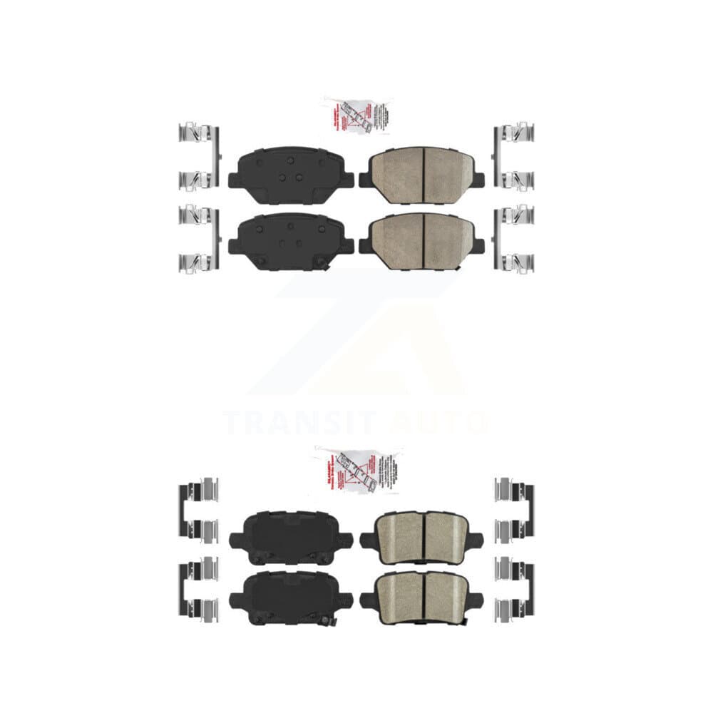 AmeriBRAKES - KNF-100805 - Front and Rear Disc Brake Pad Kits image 1