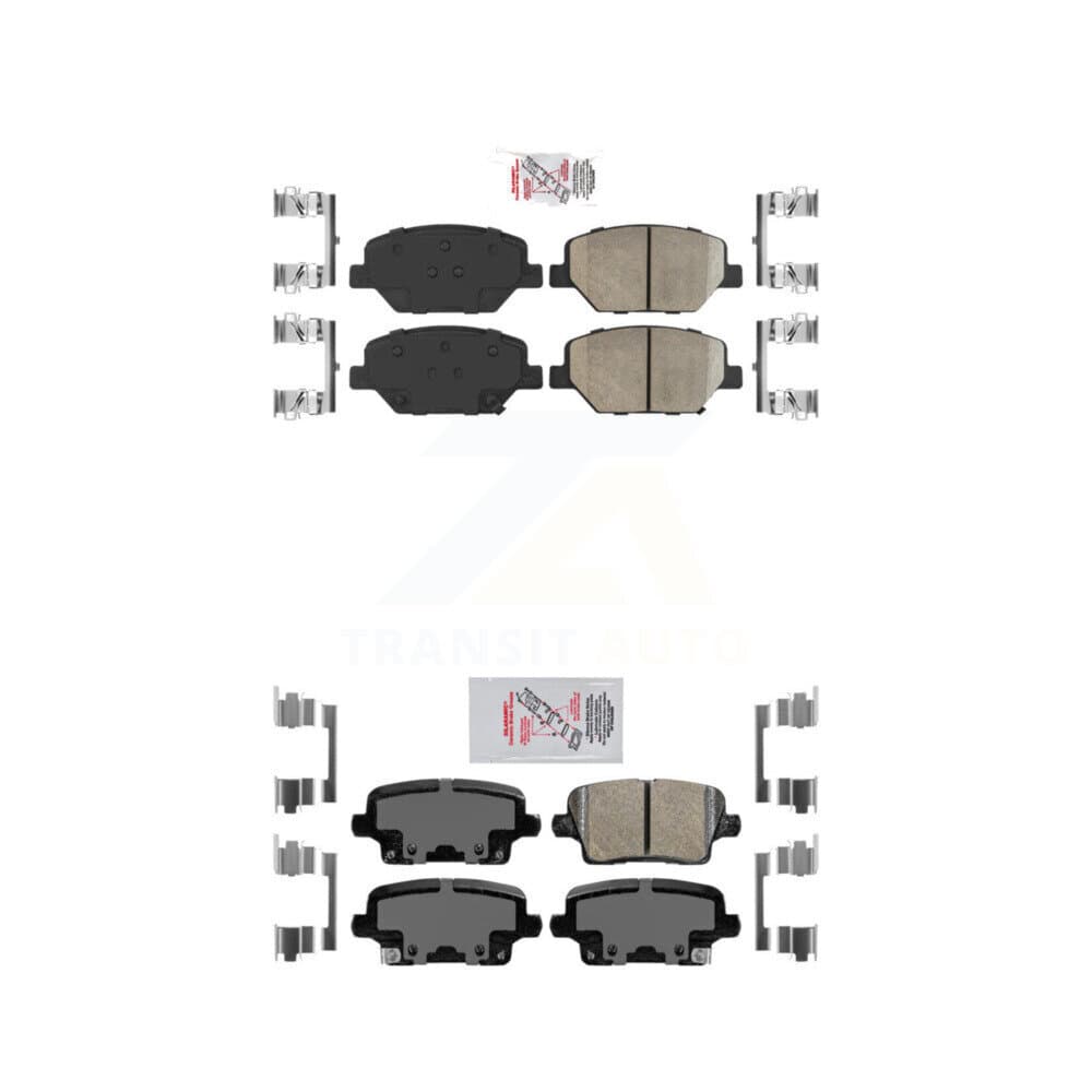 AmeriBRAKES - KNF-100806 - Front and Rear Disc Brake Pad Kits image 1