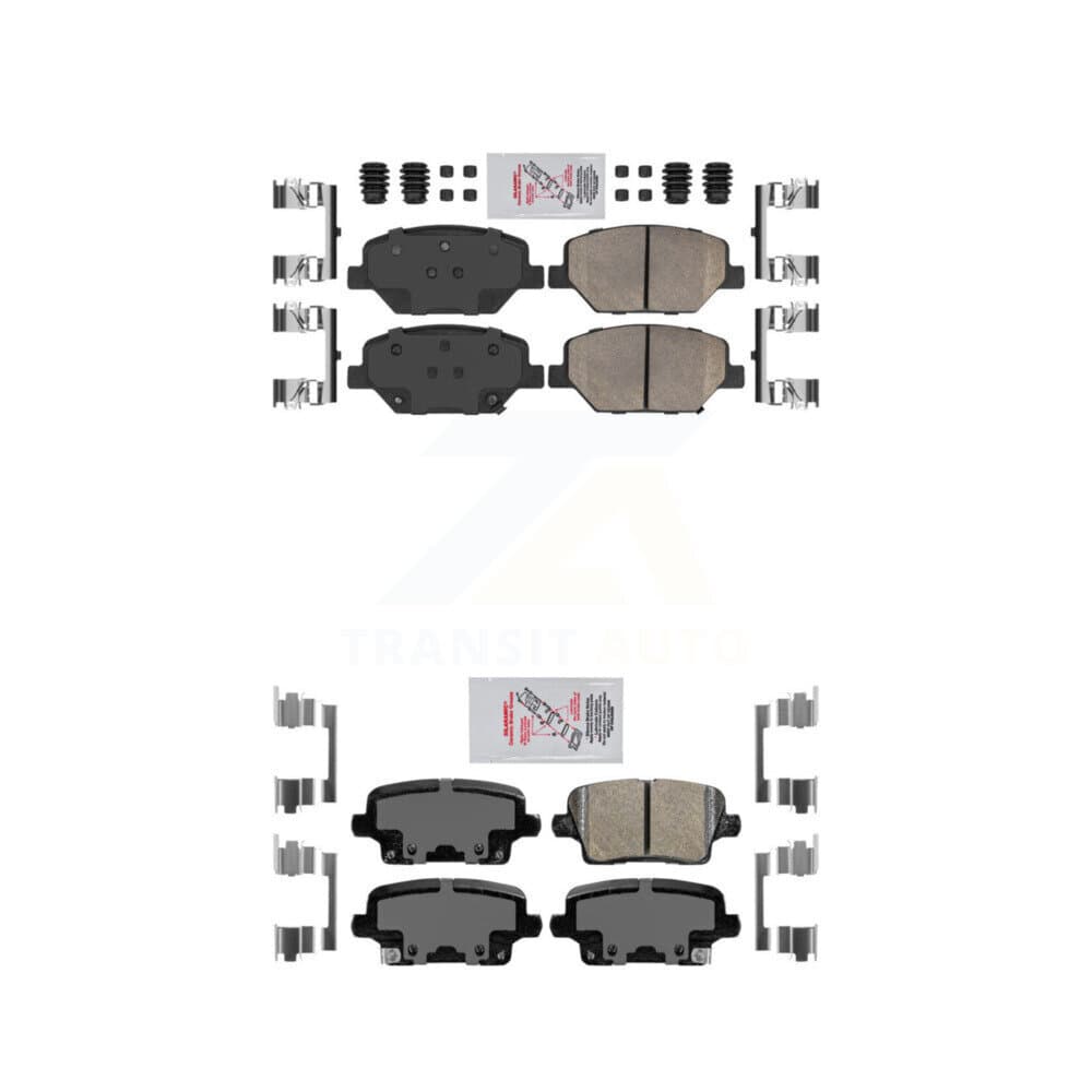 AmeriBRAKES - KNF-100807 - Front and Rear Disc Brake Pad Kits image 1