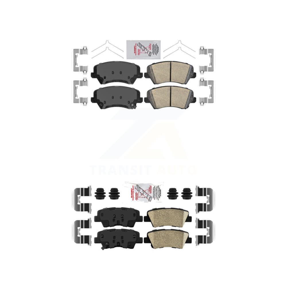 AmeriBRAKES - KNF-100808 - Front and Rear Disc Brake Pad Kits image 1