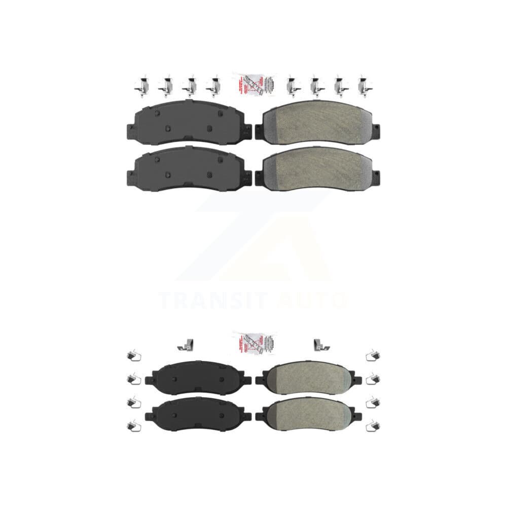 AmeriBRAKES - KNF-100814 - Front and Rear Disc Brake Pad Kits image 1