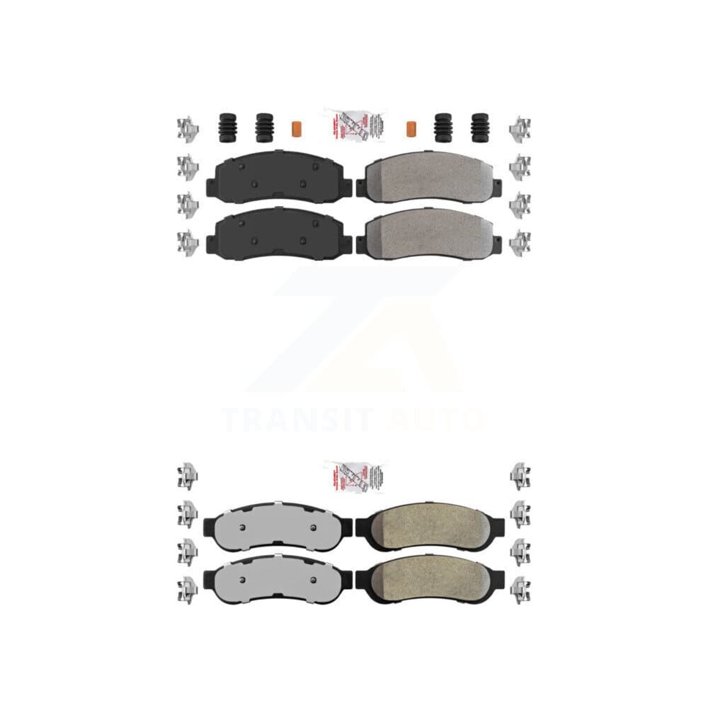 AmeriBRAKES - KNF-100817 - Front and Rear Disc Brake Pad Kits image 1