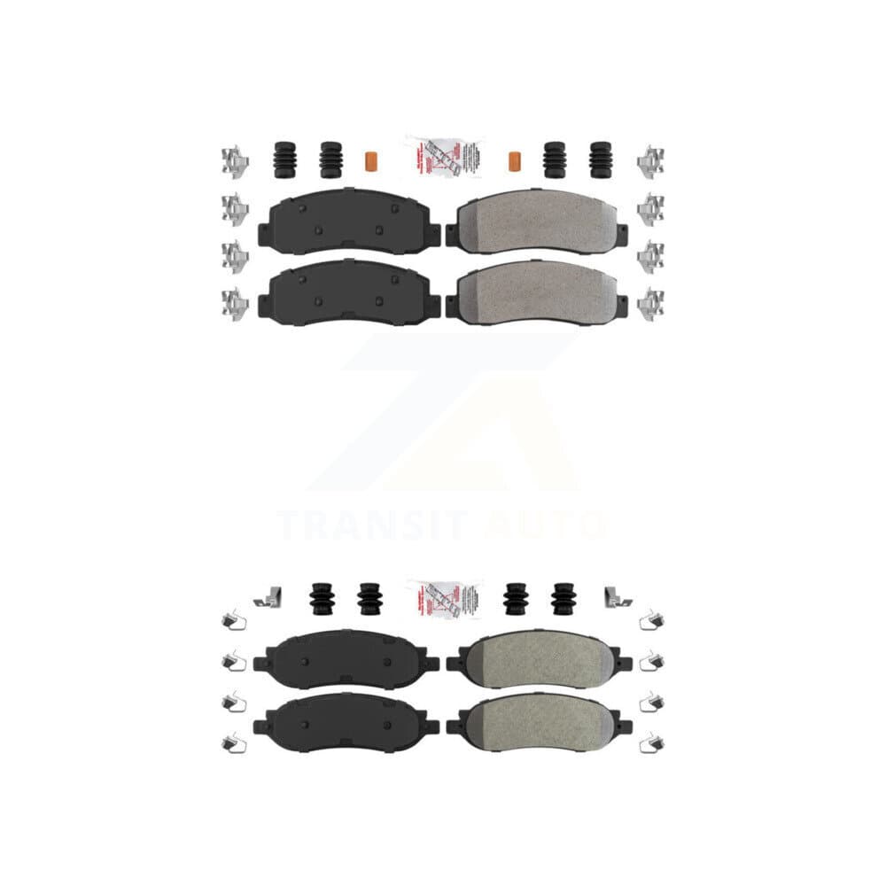 AmeriBRAKES - KNF-100819 - Front and Rear Disc Brake Pad Kits image 1