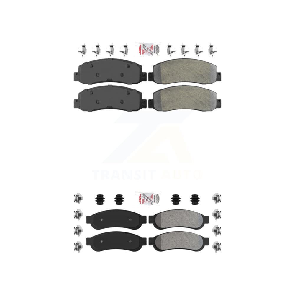 AmeriBRAKES - KNF-100821 - Front and Rear Disc Brake Pad Kits image 1