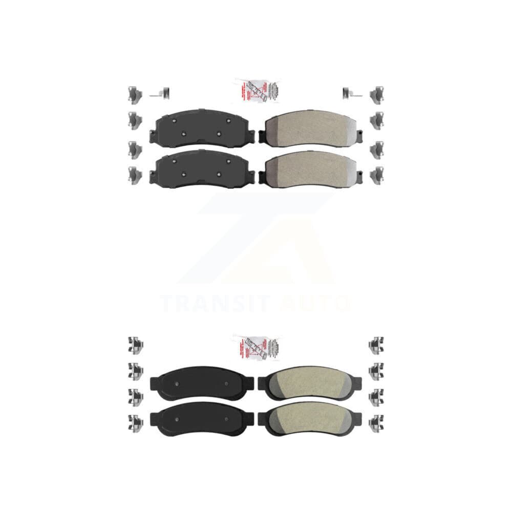 AmeriBRAKES - KNF-100824 - Front and Rear Disc Brake Pad Kits image 1