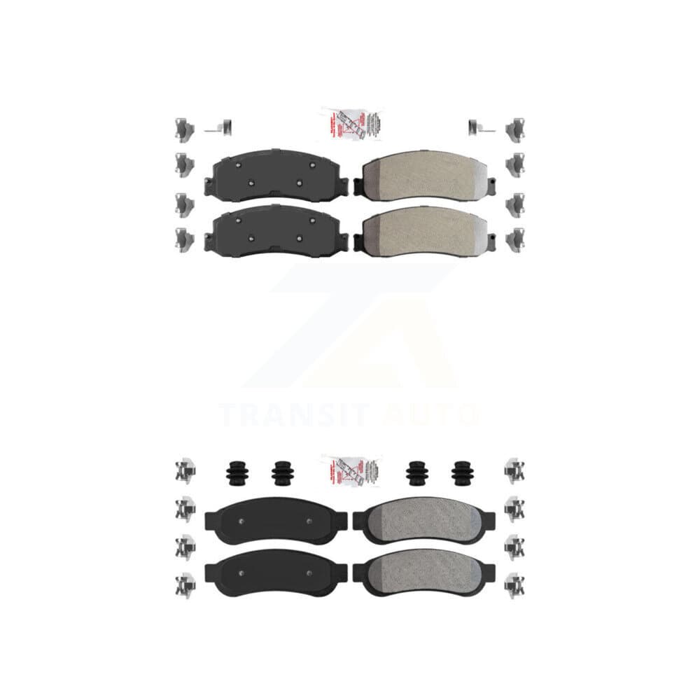 AmeriBRAKES - KNF-100825 - Front and Rear Disc Brake Pad Kits image 1
