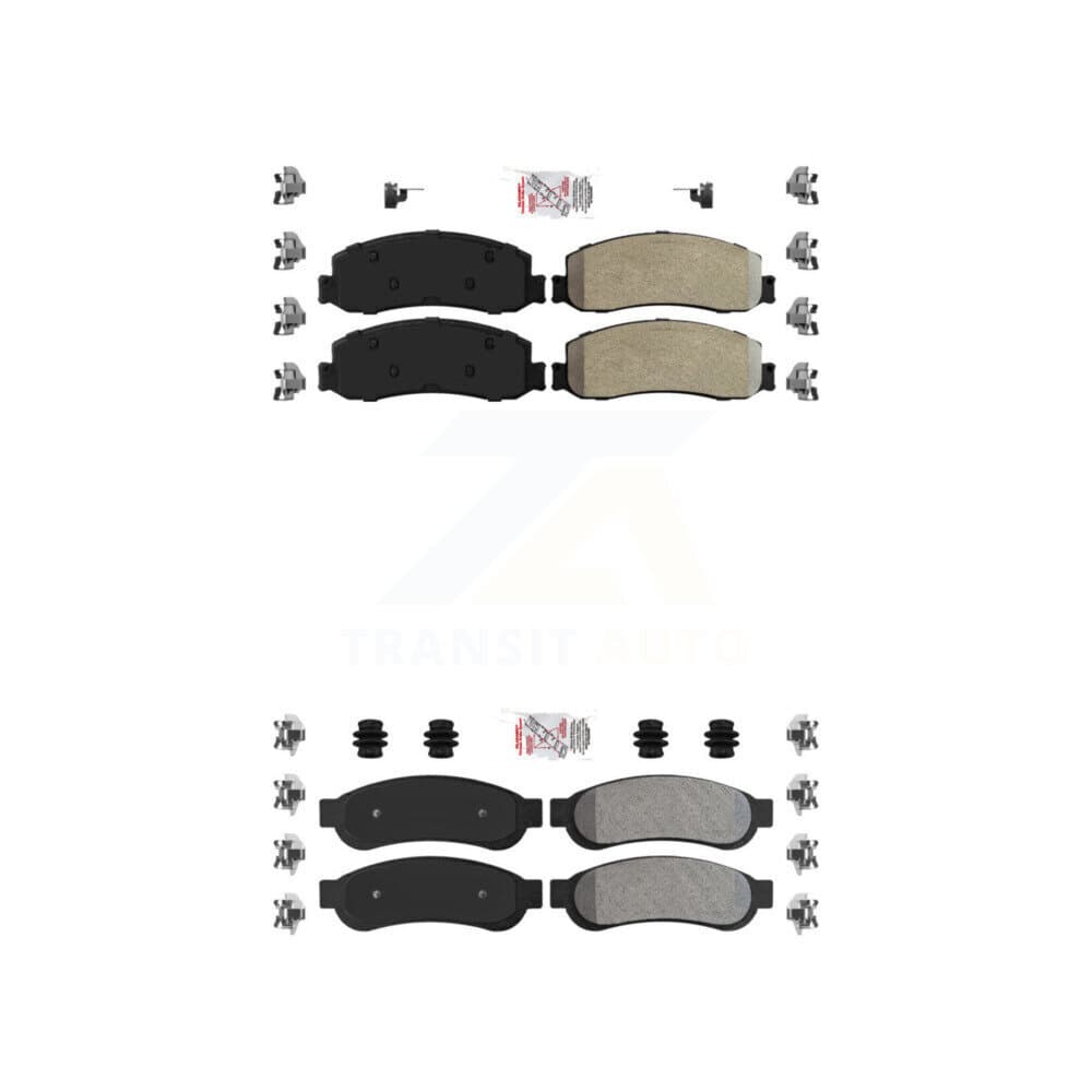 AmeriBRAKES - KNF-100833 - Front and Rear Disc Brake Pad Kits image 1