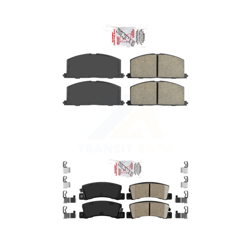 AmeriBRAKES - KNF-100840 - Front and Rear Disc Brake Pad Kits image 1