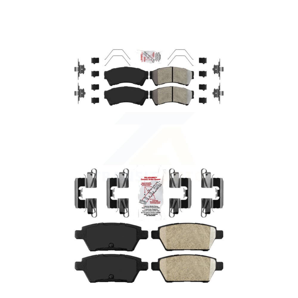 AmeriBRAKES - KNF-100849 - Front and Rear Disc Brake Pad Kits image 1