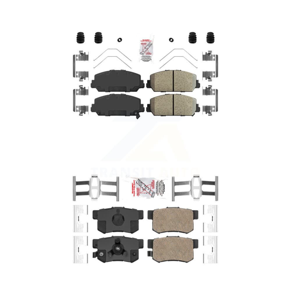 AmeriBRAKES - KNF-100853 - Front and Rear Disc Brake Pad Kits image 1