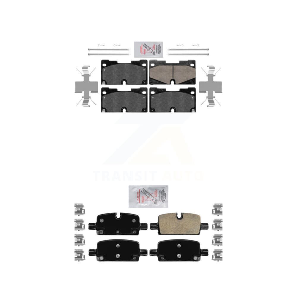 AmeriBRAKES - KNF-100856 - Front and Rear Disc Brake Pad Kits image 1