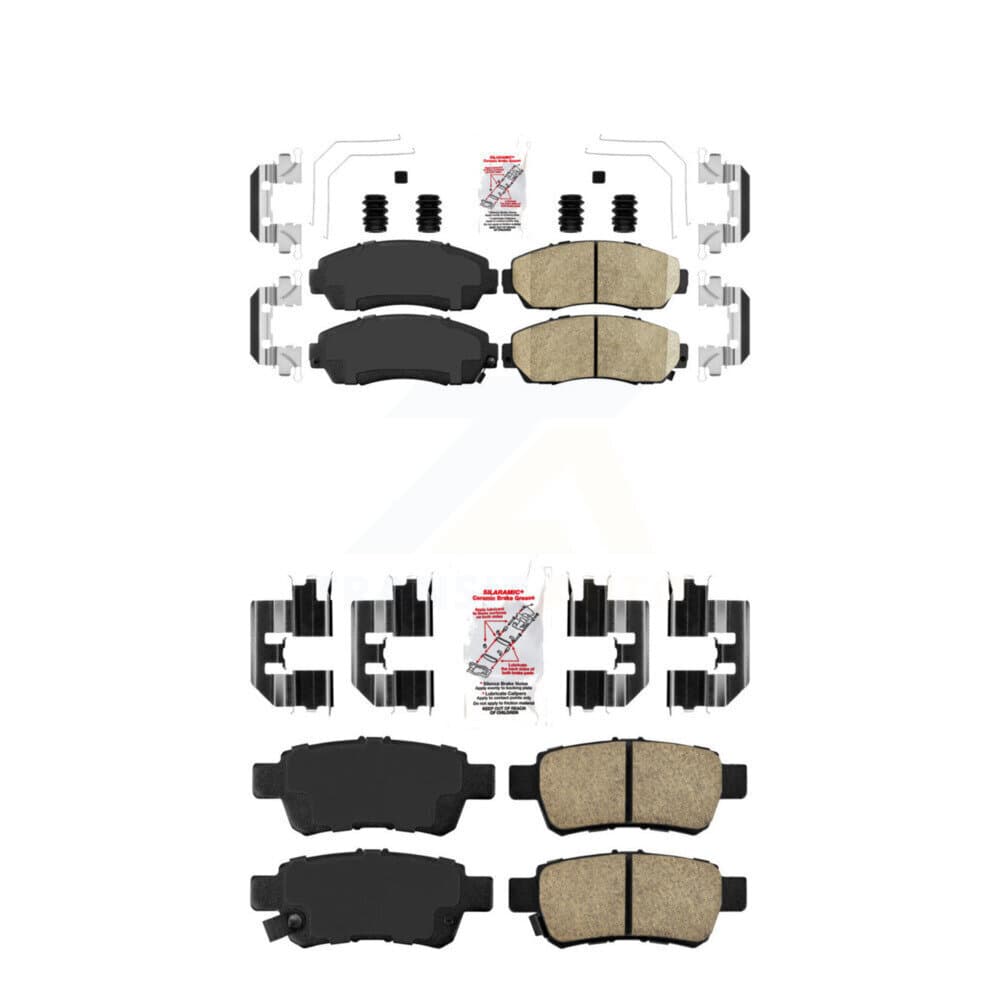AmeriBRAKES - KNF-100866 - Front and Rear Disc Brake Pad Kits image 1