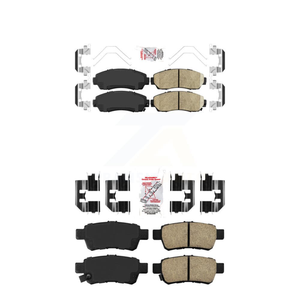 AmeriBRAKES - KNF-100868 - Front and Rear Disc Brake Pad Kits image 1